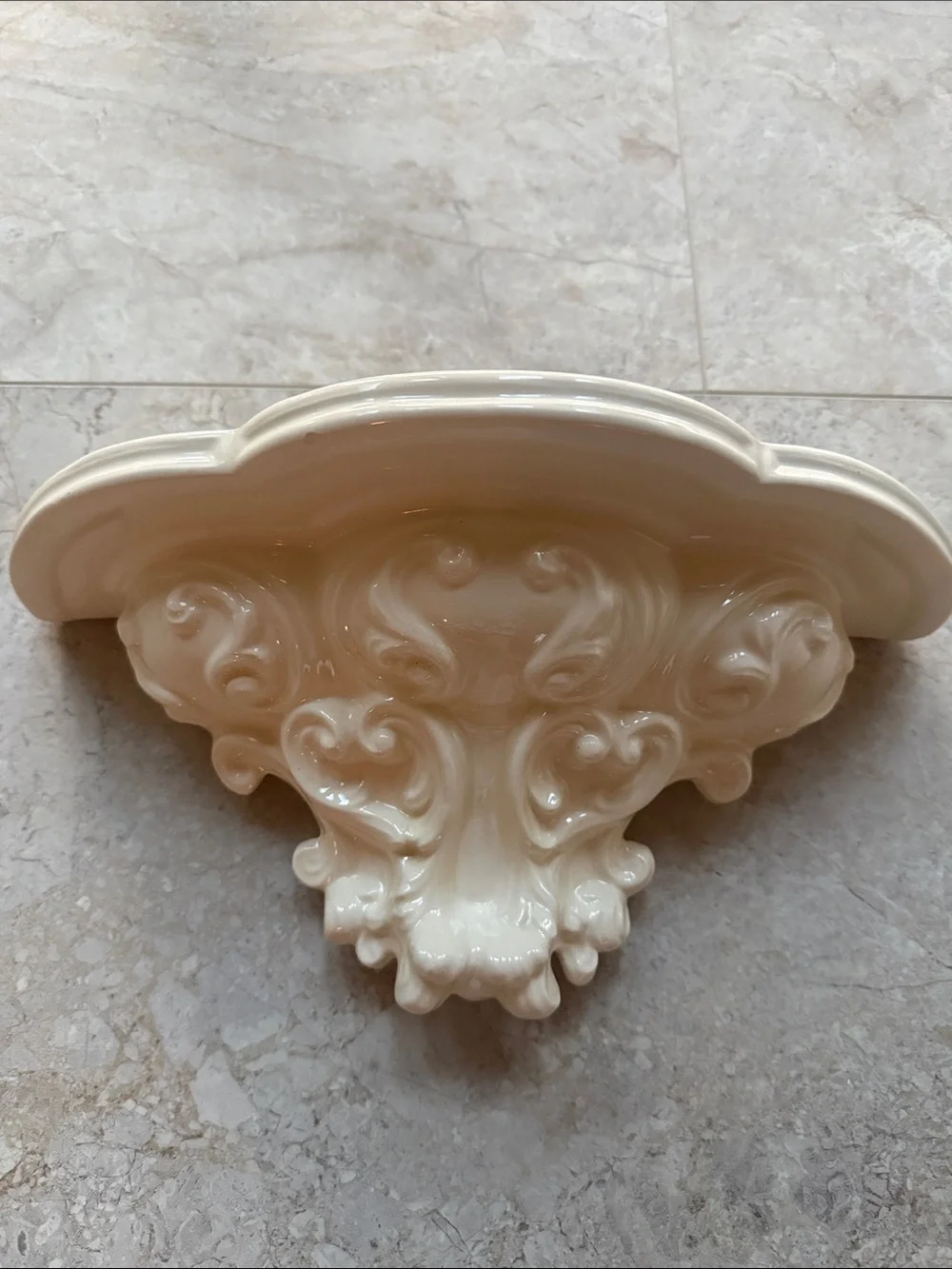 Vintage 1991 Handmade Ceramic Corbel Decorative Shelf